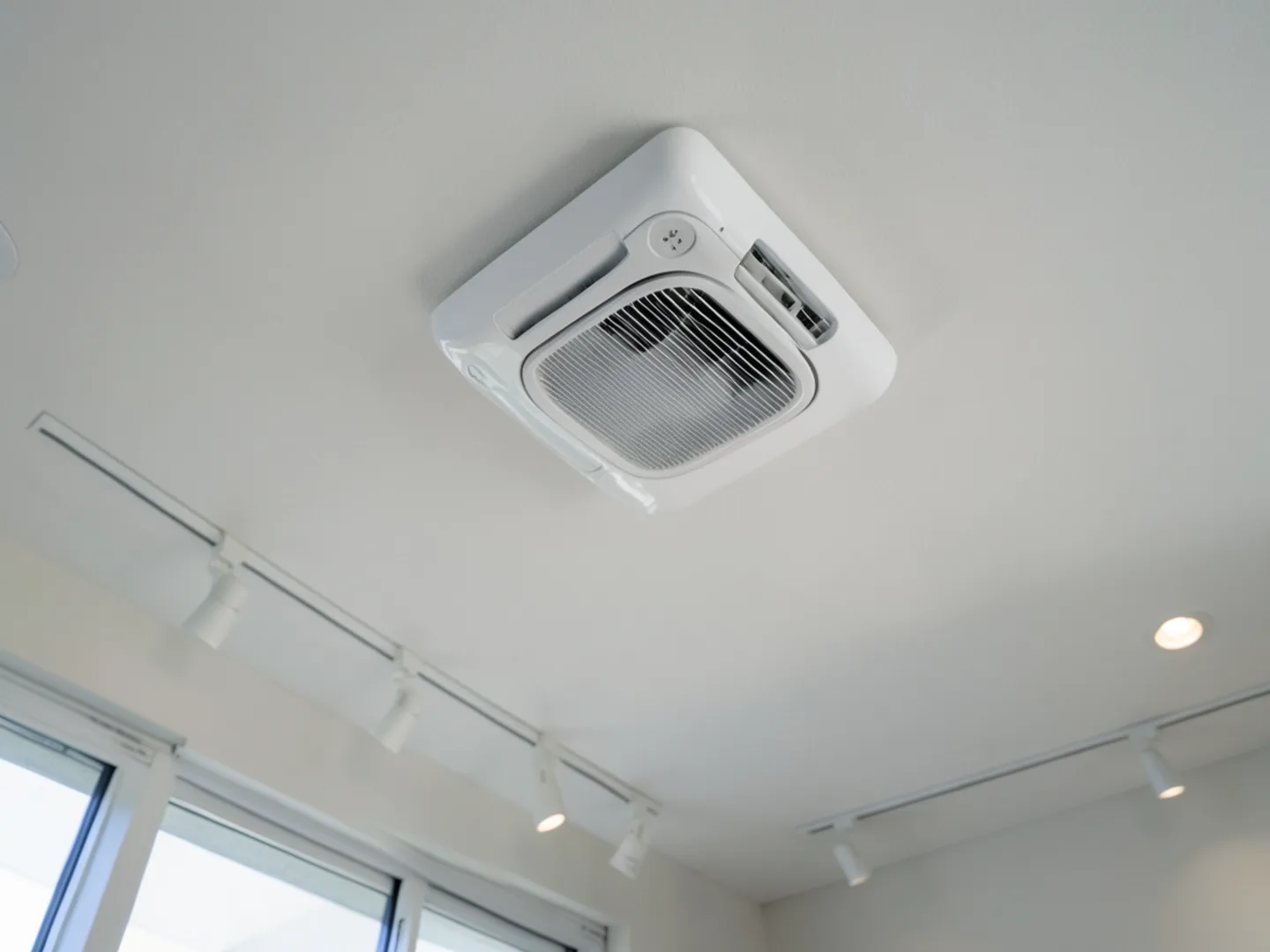 Ceiling cassette unit providing even air distribution throughout Mountain View multi-family condo
